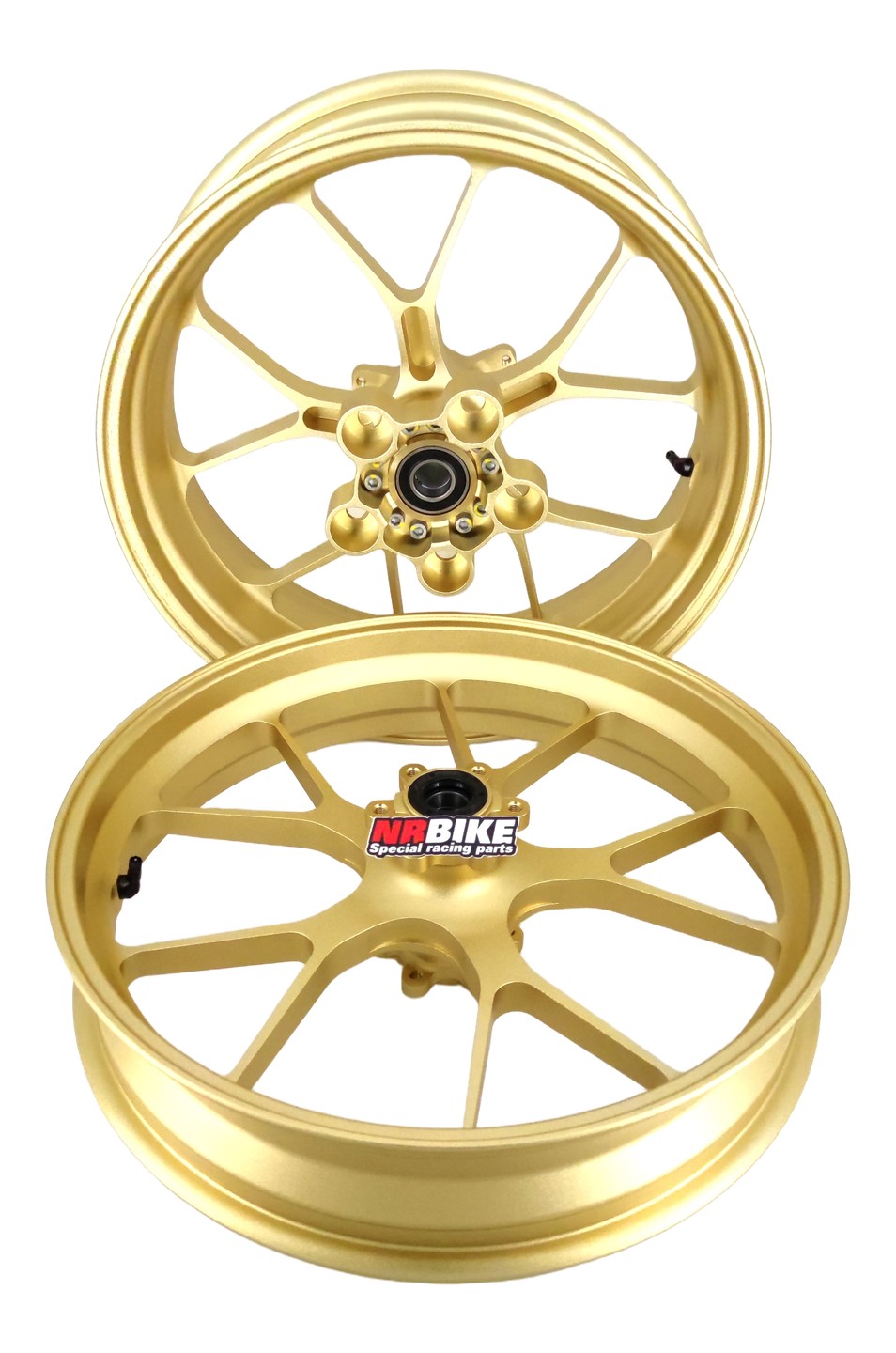 PAIRE DE ROUES ALU FORGEES DOREES APRILIA RSV4 FACTORY 2021-2025