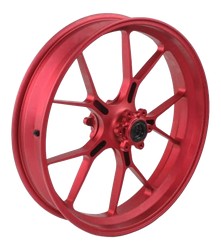 Roue avant alu forgée rouge Aprilia RSV4 2015-2024 (2B011682)