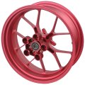 Roue avant alu forgée rouge Aprilia RSV4 2015-2024 (2B011682)