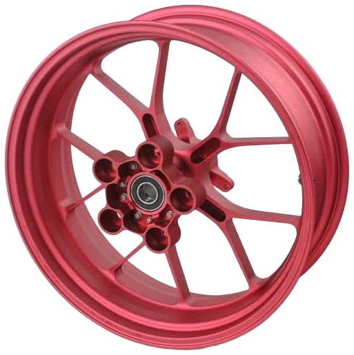Roue avant alu forgée rouge Aprilia RSV4 2015-2024 (2B011682)