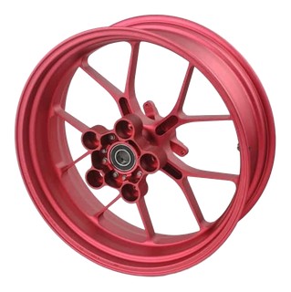 Roue arrière alu forgée rouge Aprilia RSV4 2015-2022