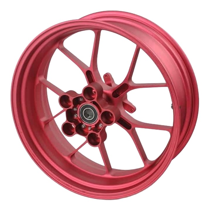 Roue arrière alu forgée rouge Aprilia RSV4 2015-2022