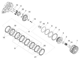 KIT DISQUES D'EMBRAYAGE GARNIS + LISSES OEM APRILIA RS 660 / TUONO 660