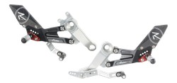 Commandes reculées réglables/repliables LIGHTECH Racing sélection standard et inversée - Aprilia RS660/Tuono 660