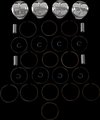 Kit de 4 pistons JE pour Honda CBR1000RR 2008-2016