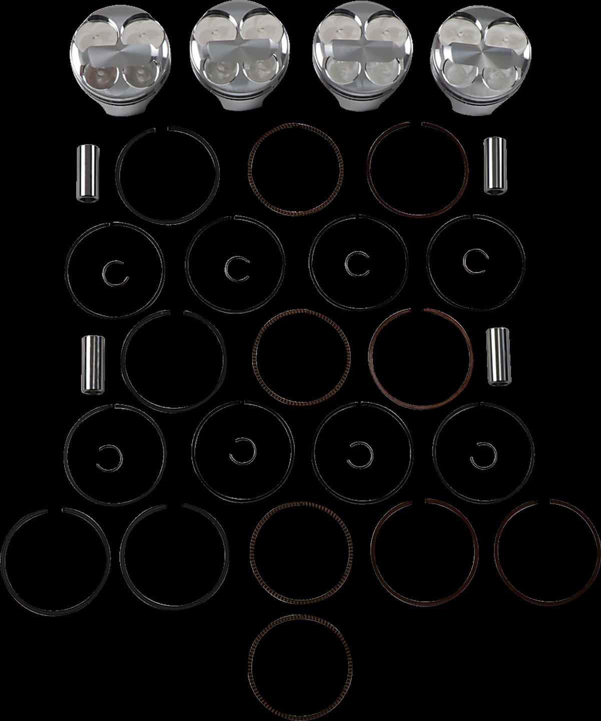 Kit de 4 pistons JE pour Honda CBR1000RR 2008-2016