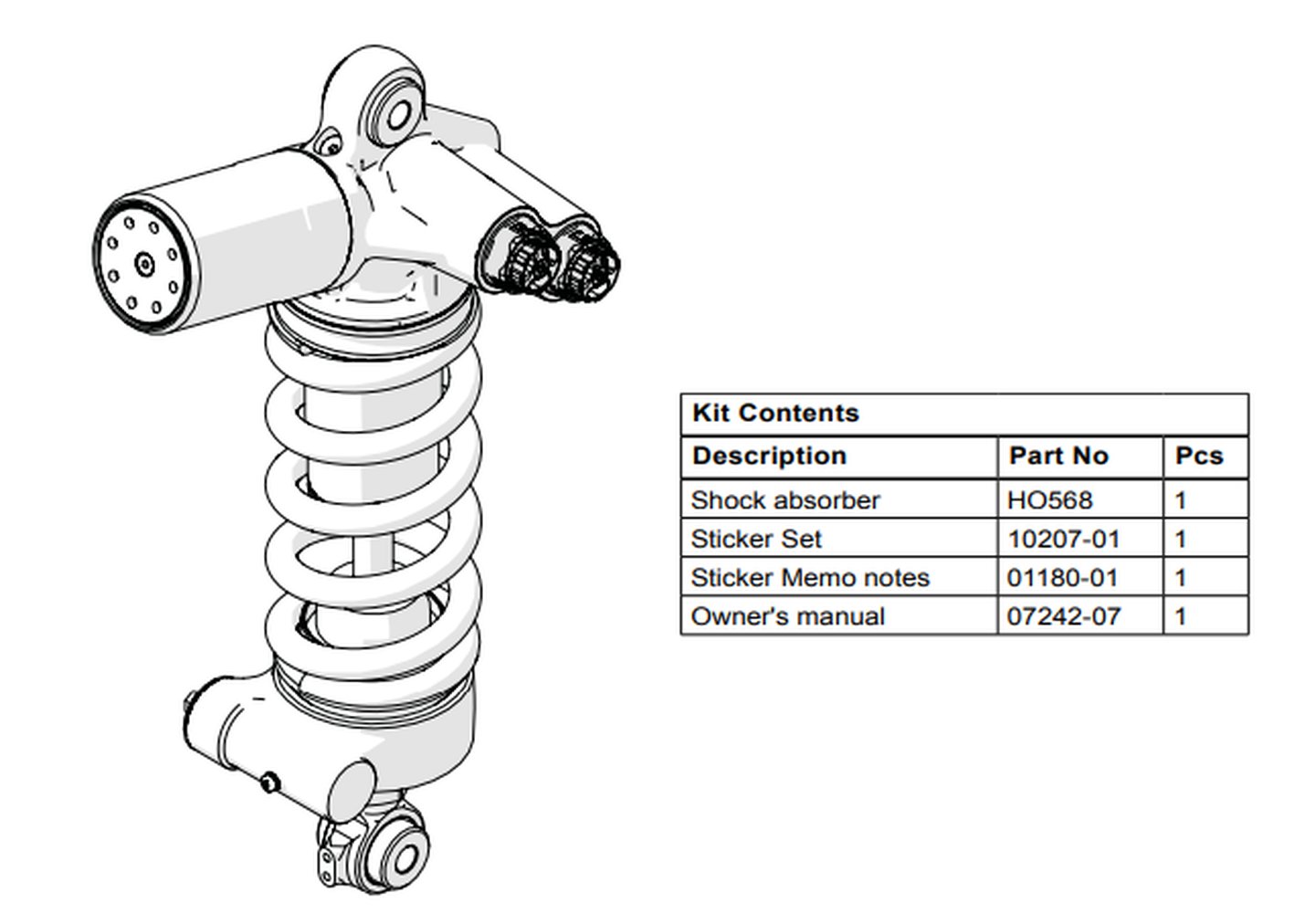 AMORTISSEUR ARRIÈRE OHLINS TTX-GP CBR 1000 RR-R 20-23 (HO568)