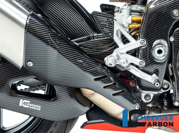 PROTECTION SILENCIEUX EN CARBONE BRILLANT ILMBERGER APRILIA RSV4 21-25
