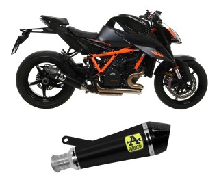 Silencieux X-KONE ARROW  Nichrom Dark embout carbone pour KTM 1290 Superduke R 2020+ (71916XKNR)