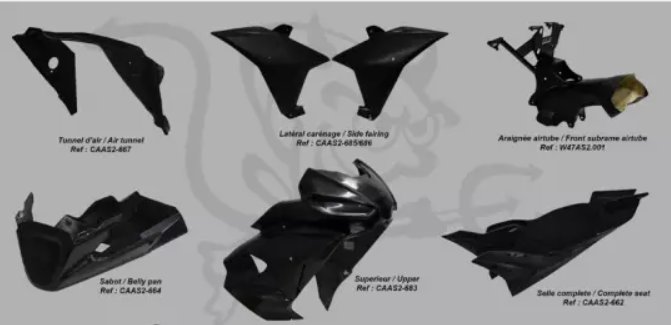 carénage poly course piste aprilia RSV4