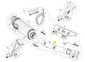 Raccord intermédiaire Akrapovic en titane pour CBR1000RR-R 2020-2024 (L-H10SO10)
