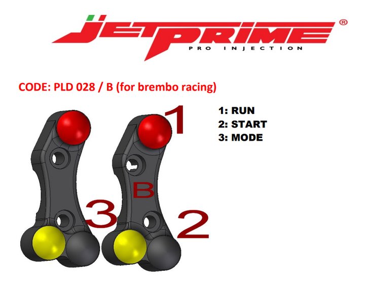COMMODO RACING DROIT JETPRIME BMW S1000RR 09-14 (PLD028)