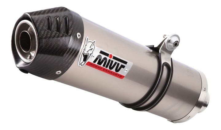 SILENCIEUX MIVV SPORT OVALE EN TITANE MOTO GUZZI V85 TT 2019-2024 (M.013.LNC)