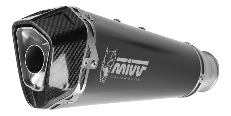 Silencieux homologué Mivv DELTA RACE Inox noir pourTriumph Street Triple 660S/765R/RS (T.019.LDRB))