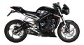 Silencieux homologué Mivv DELTA RACE Inox noir pourTriumph Street Triple 660S/765R/RS (T.019.LDRB))