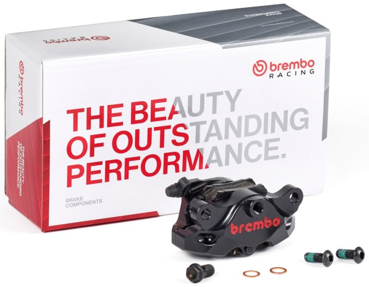 ETRIER ARRIERE BREMBO P2 34 CNC NOIR ENTRAXE 84MM (120A44130)