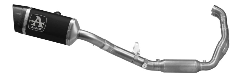 Ligne complète racing ARROW silencieux Pista titane DARK Aprilia RS 457 (71068PTN)