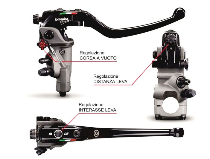Maître-cylindre d'embrayage radial PR16 RCS RR CORSA CORTA (110E71150)