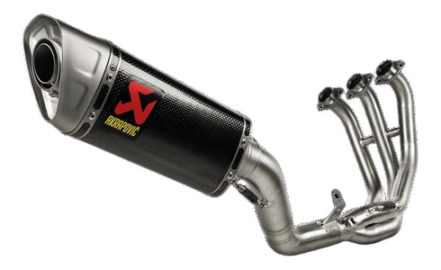 Ligne complète Akrapovic inox avec silencieux carbone pour MT-09 2021-2025 (S-Y9R18-APC)