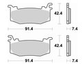 Plaquettes Brembo Z04 pour étriers HYPURE Panigale V4/S 2025, RSV4 2025