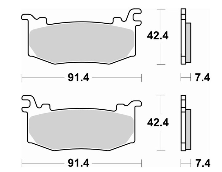 Plaquettes Brembo Z04 pour étriers HYPURE Panigale V4/S 2025, RSV4 2025