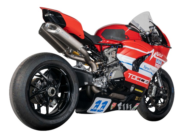 Ligne Spark full titane silencieux rectangular Ducati Panigale V2, 959, 1199, 1299 Version WSSP  (GDU8836T)