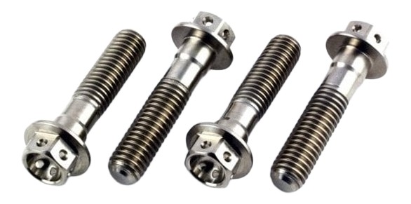 Kit de 4 vis d'embase de fourche prépercé en inox Aprilia RSV4
