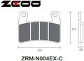 Plaquettes Racing vitesse ZCOO pour KAWASAKI ZX636 2013-2025 (N004EX)