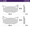 Plaquettes de frein avant RoadPRO Carbone Racing MOTO MASTER pour etrier Brembo Hypure