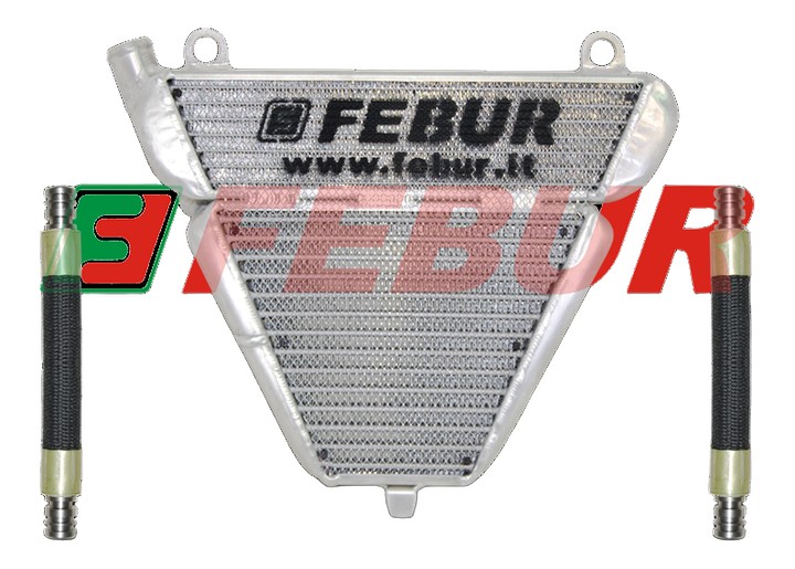 RADIATEUR EAU ET HUILE ADDITIONNEL FEBUR POUR DUCATI PANIGALE V2 2020-2024