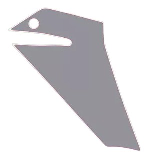 STICKER D'ORIGINE GRIS SABOT ARPILIA TUONO 2025 2H0045