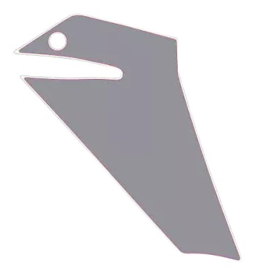 STICKER D'ORIGINE GRIS SABOT ARPILIA TUONO 2025 2H0045