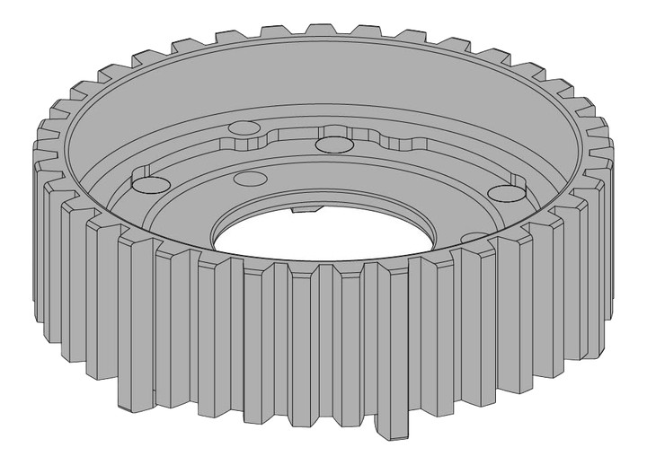 Tambour de remplacement pour embrayage STM FDU-S190 (0F3SR140R24002C)