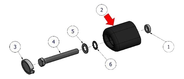 Tampon Aéro de rechange R&G RACING noir (BO061BK-CS341)