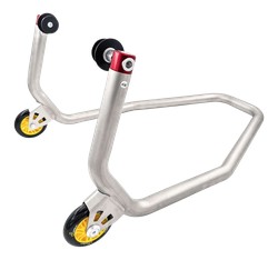 Béquille arrière LighTech RSS005R en acier inoxydable avec rouleaux (RSS005R)