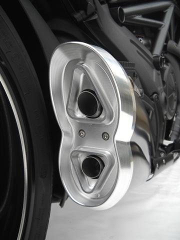 Silencieux Zard Inox Ducati Diavel / Embout Alu