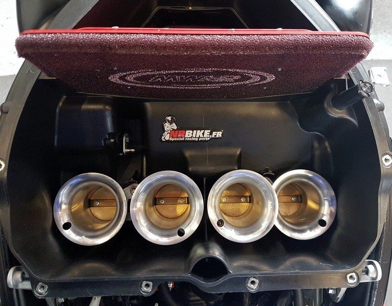 KIT CORNETS D'ADMISSION RACING YAMAHA R1 2009-2014 (VS35)