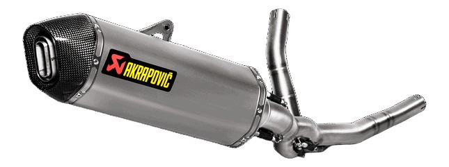 DEMI LIGNE AKRAPOVIC SUZUKI 650 V-STROM 2017-2019 (S-S6R9-WT)