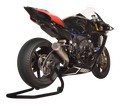 Demi-ligne spark Ø60 mm collecteur titane + silencieux titane Grid-O pour Yamaha R1 2015-2024 (GYA8858T)