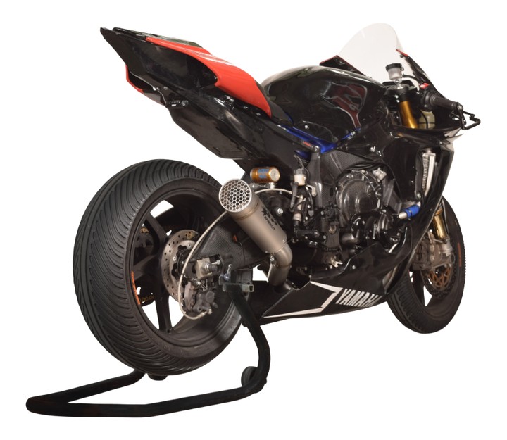 Demi-ligne spark Ø60 mm collecteur titane + silencieux titane Grid-O pour Yamaha R1 2015-2024 (GYA8858T)