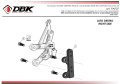 Platines de déport pour repose pied d'origine Aprilia RSV4 2017-2026 (PAC07D)