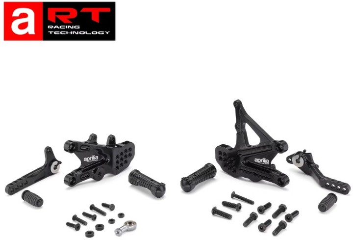 SUPPORTS DE REPOSE-PIEDS RÉGLABLES ART APRILIA RSV4 2021-2026 (2C000020)