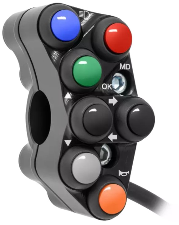 Commodo gauche JETPRIME type route APRILIA RSV4 1100 2019-2020 et RSV4 1000 2017-2020 (JP PS AP009 RF)