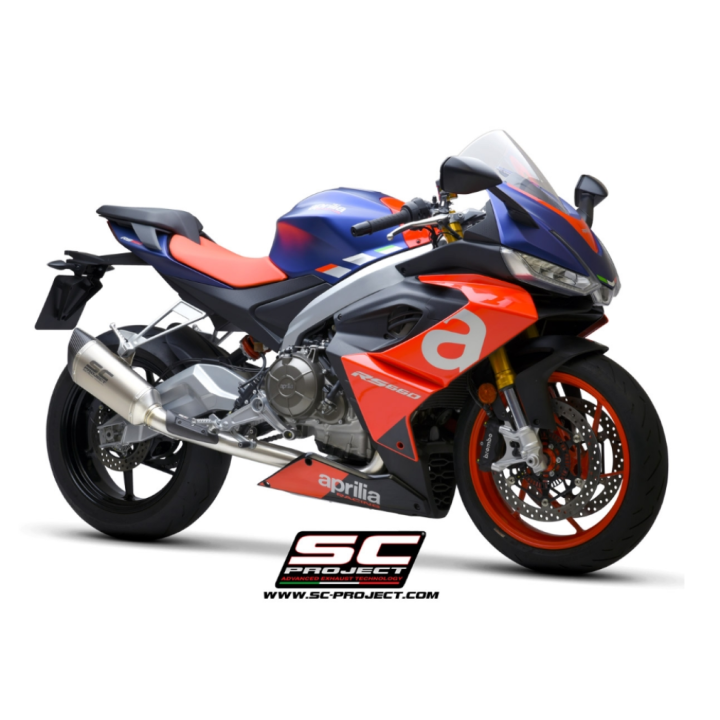 Ligne complète homologué SC-PROJECT SC1-R en Inox pour APRILIA RS 660 (A23A-PAC90)