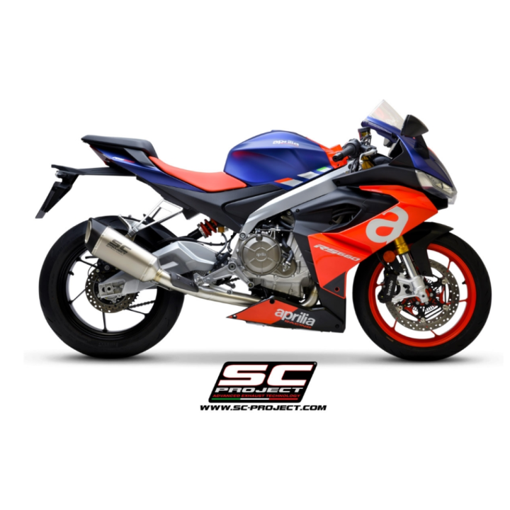 Ligne complète homologué SC-PROJECT SC1-R en Inox pour APRILIA RS 660 (A23A-PAC90)