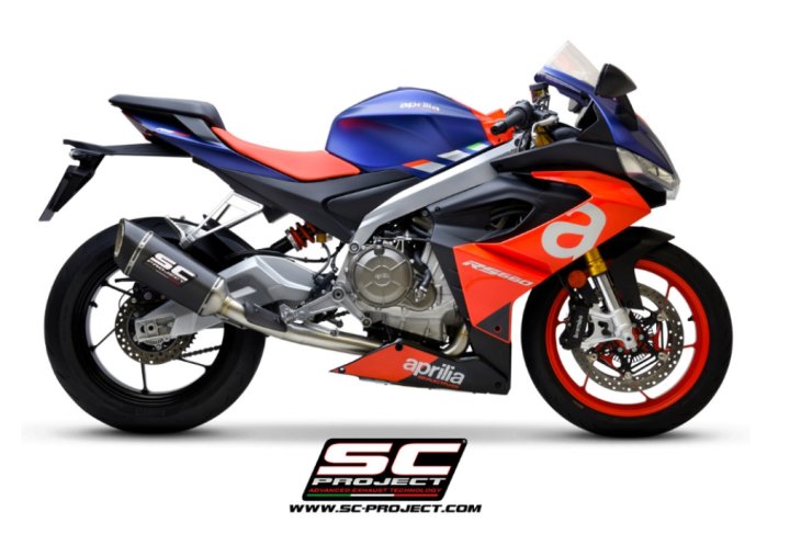 Ligne complète homologué SC-PROJECT SC1-R en Inox pour APRILIA RS 660 (A23A-PAC90)