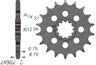 Pignon de sortie de boîte kawasaki H2