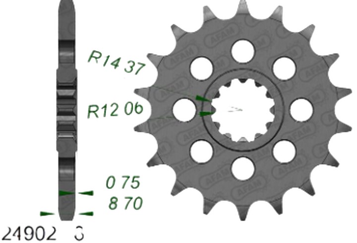 Pignon de sortie de boîte kawasaki H2