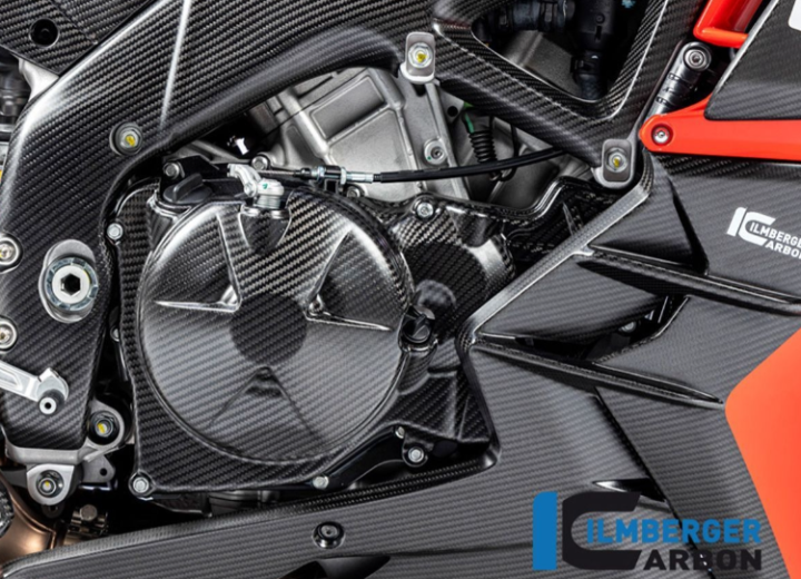 COUVERCLE D'EMBRAYAGE EN CARBONE ILMBERGER APRILIA RSV4/TUONO 2021-2024