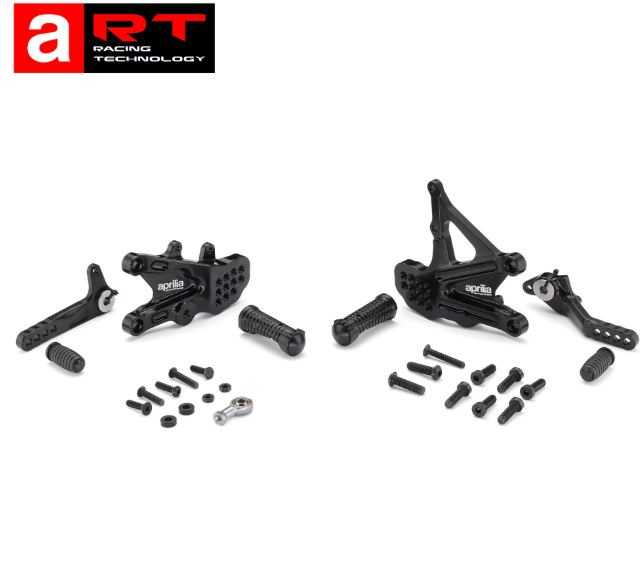 SUPPORTS DE REPOSE-PIEDS RÉGLABLES ART APRILIA RSV4 2021-2026 (2C000020)
